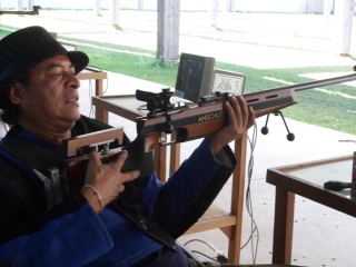 Paulo Campozano participou da final de tiro esportivo no Rio de Janeiro