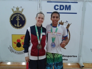 Dandy Costa (3º lugar) e Victor Felipe (vice-campeão).