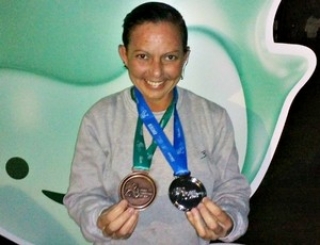 Nadadora Anair Rizzo fatura prata e bronze nos Jogos Nacionais do Sesi