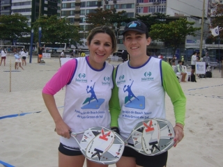 Eva Regina e Miriane Oliveira formam dupla na categoria principal