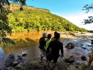 Trecho do rio Aquidauana onde serão disputadas as provas da Copa Brasil