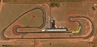 Autódromo Internacional de Campo Grande visto por satélite