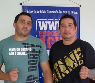 Pulgatti e André Ricardo na redação do Esporte Ágil