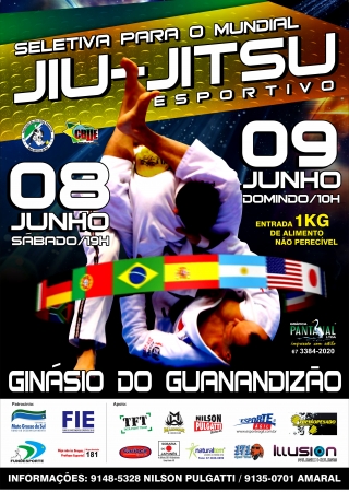 Evento selecionará atletas para a disputa do Mundial de Jiu-Jitsu esportivo