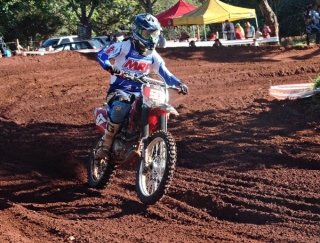 Vinicius Macarini venceu quatro provas no Motocross Promocional - Copa Amigos 3 Barras(Foto:Hélio Lima/MS Cross)
