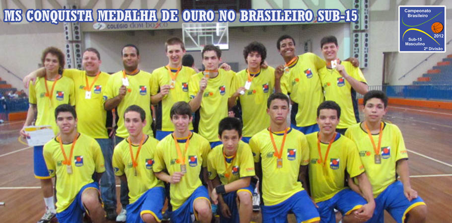 Seleção do Estado conquista o Brasileiro Sub-15 masculino