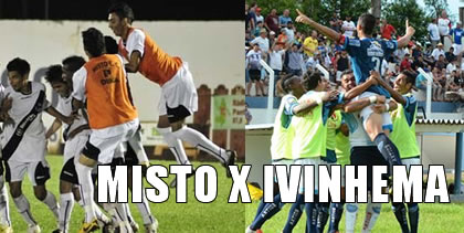 Misto e Ivinhema se enfrentam neste sábado pelas quartas de final