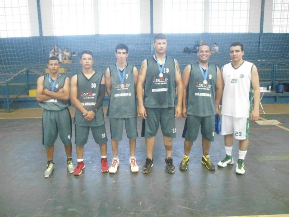 Equipe de Basquete de Nova Andradina fica em terceiro lugar de torneio paulista