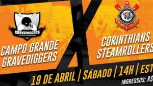 Gravediggers encara o Corinthians em estreia de tornerio nacional no Morenão