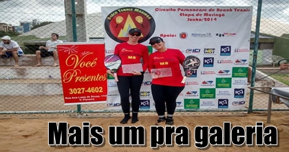 Duplas número 1° do Beach Tennis ganha mais um título para MS