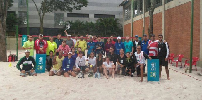 Diretor da FTMS troca experiências do Beach Tennis em SP