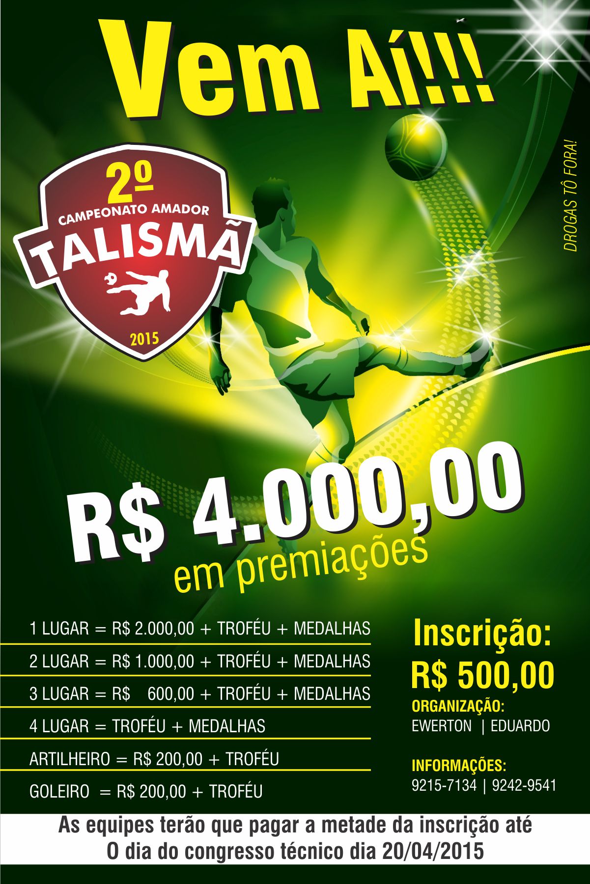 Inscrições abertas para o 2º Amador do Talismâ