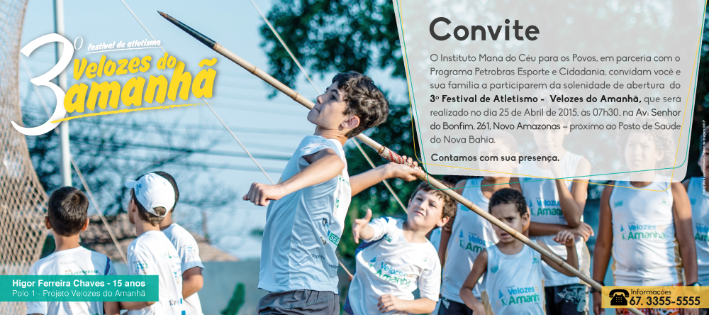 Instituto Maná do Céu promove 3º Festival de Atletismo 