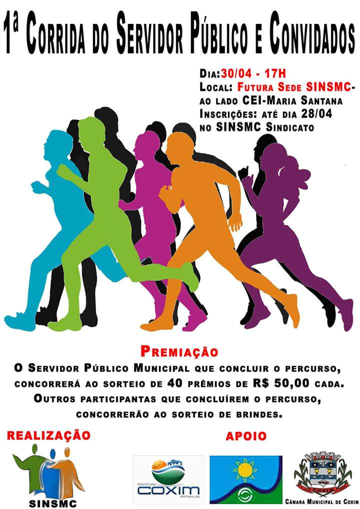 SINSMC realiza do 1º Corrida do Trabalhador em Coxim