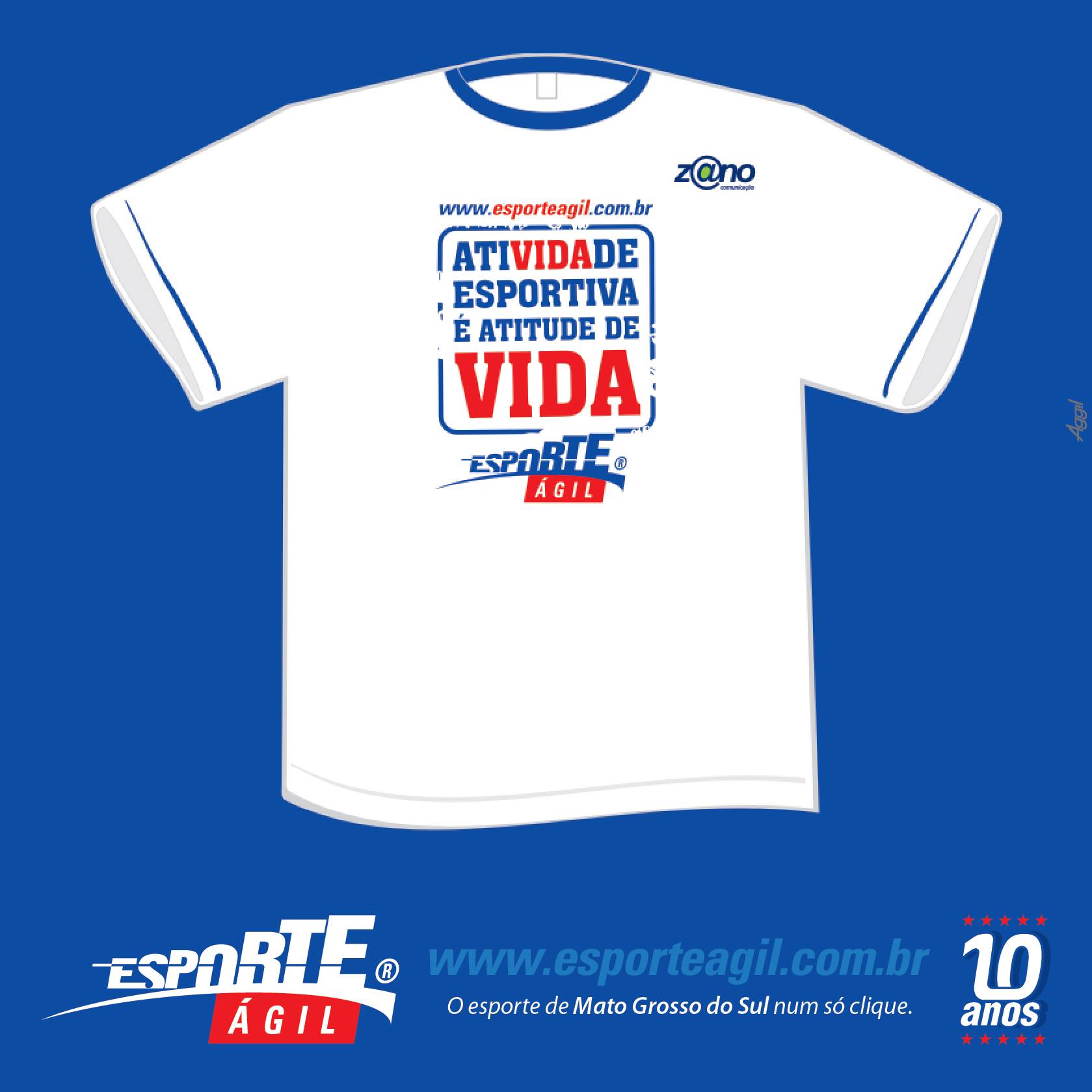 Concorra a uma camiseta exclusiva do site Esporte Ágil 