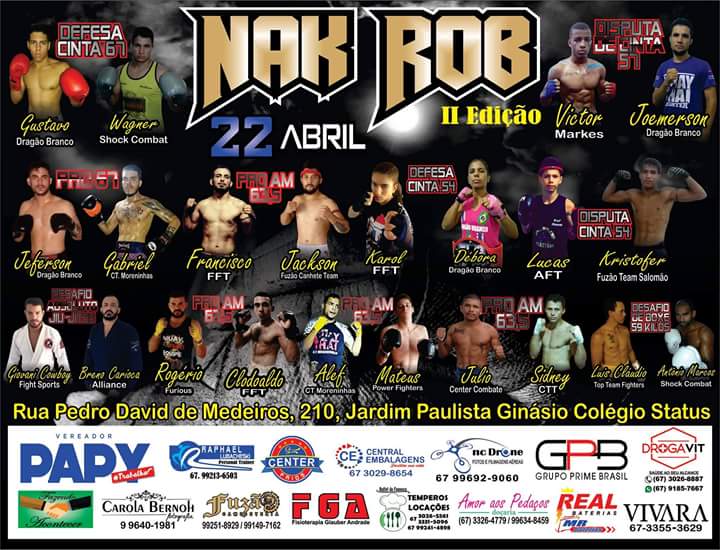 Desafios de Muay Thai agitam a noite de sábado na Capital