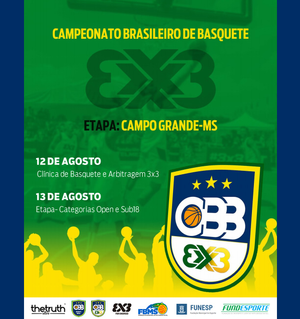 Campo Grande recebe etapa do Brasileiro de Basquete 3x3