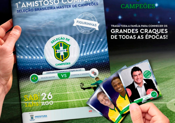 Seleção Brasileira Máster disputa amistoso hoje em Campo Grande