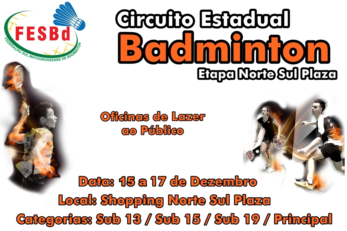 Shopping da Capital recebe etapa do Estadual de Badminton
