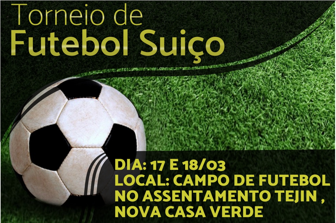 Torneio de Futebol Suíço vai agitar a comunidade Santo Expedito