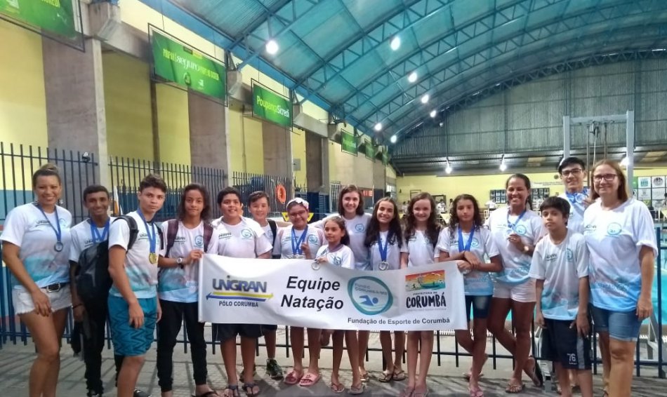 Equipe de Corumbá conquista 26 medalhas em Circuito Estadual de Natação