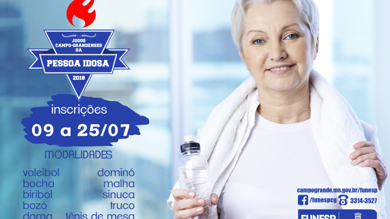 Jogos da Pessoa Idosa abrem inscrições em Campo Grande