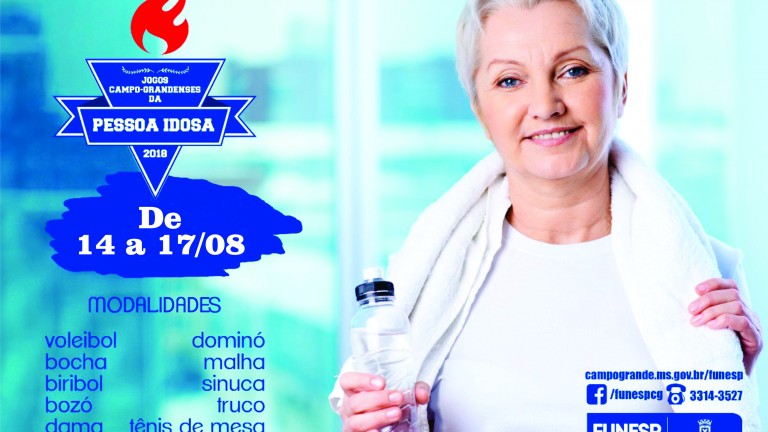 Com 380 atletas, Funesp realiza a 17ª edição dos Jogos Campo-grandenses da Pessoa Idosa