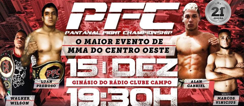 21º Pantanal Fight Championship será realizado hoje na Capital
