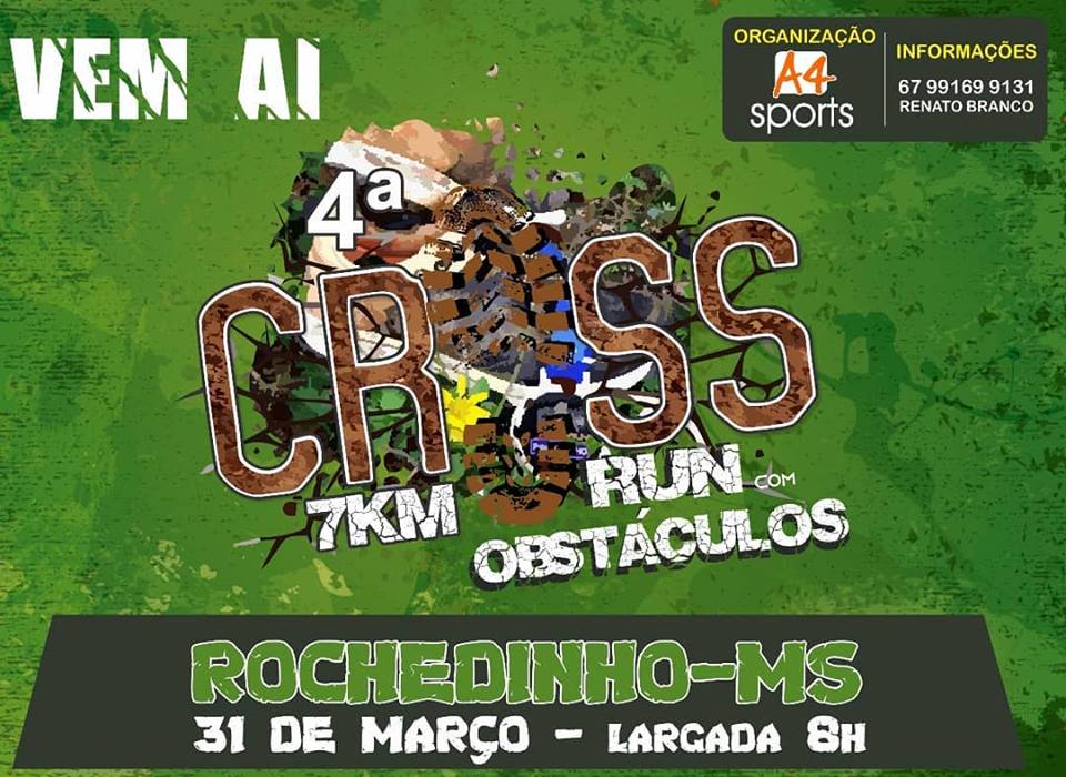 Rochedinho recebe 4º Cross Run no dia 31 de março