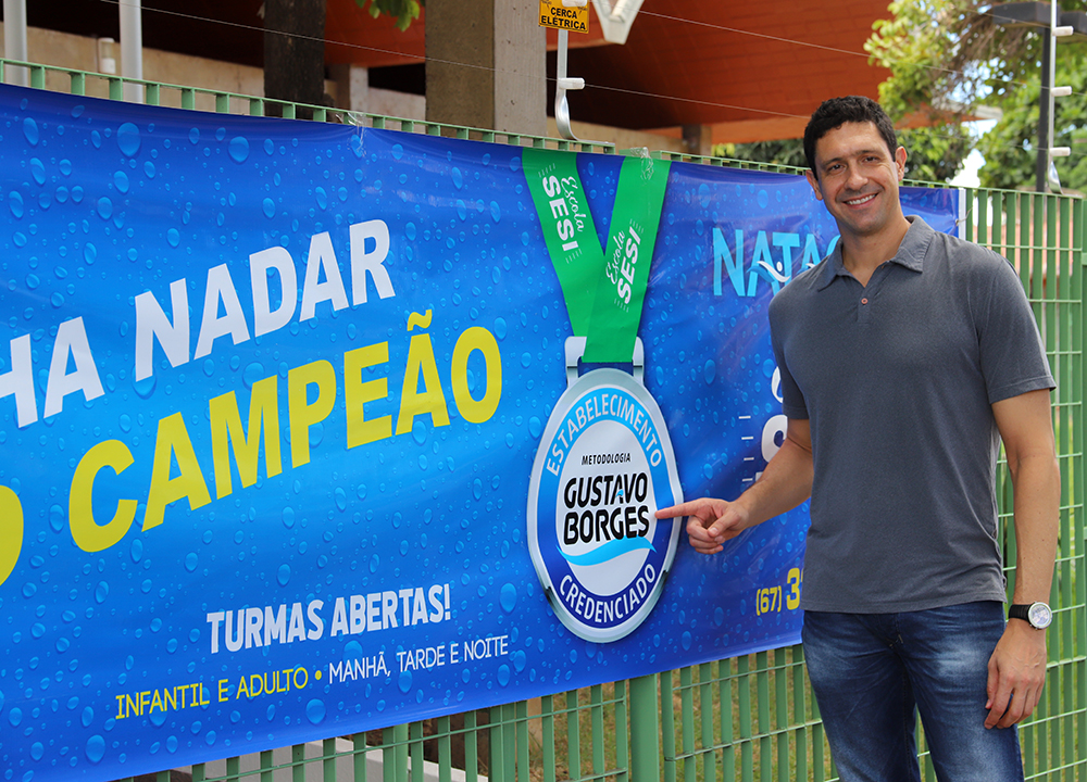 Gustavo Borges estará na Escola do Sesi de Três Lagoas nesta segunda-feira