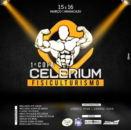Maracaju recebe 1ª Copa Celerium IFBB nos dias 15 e 16 de março