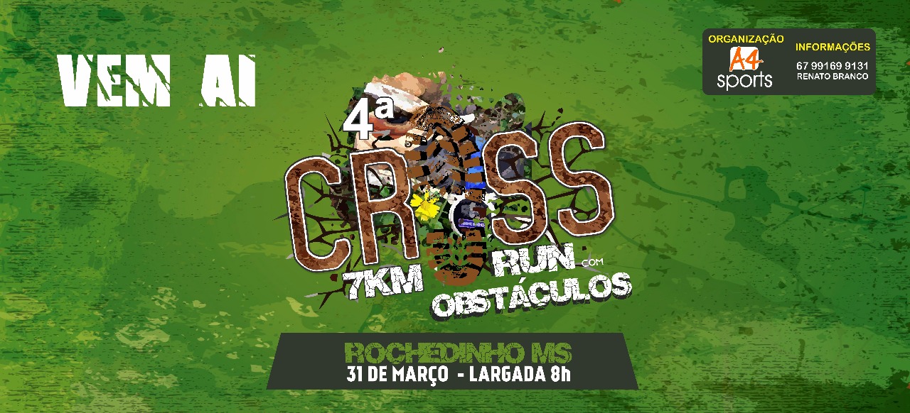Distrito de Rochedinho receberá 4º Cross Run no dia 31 de março