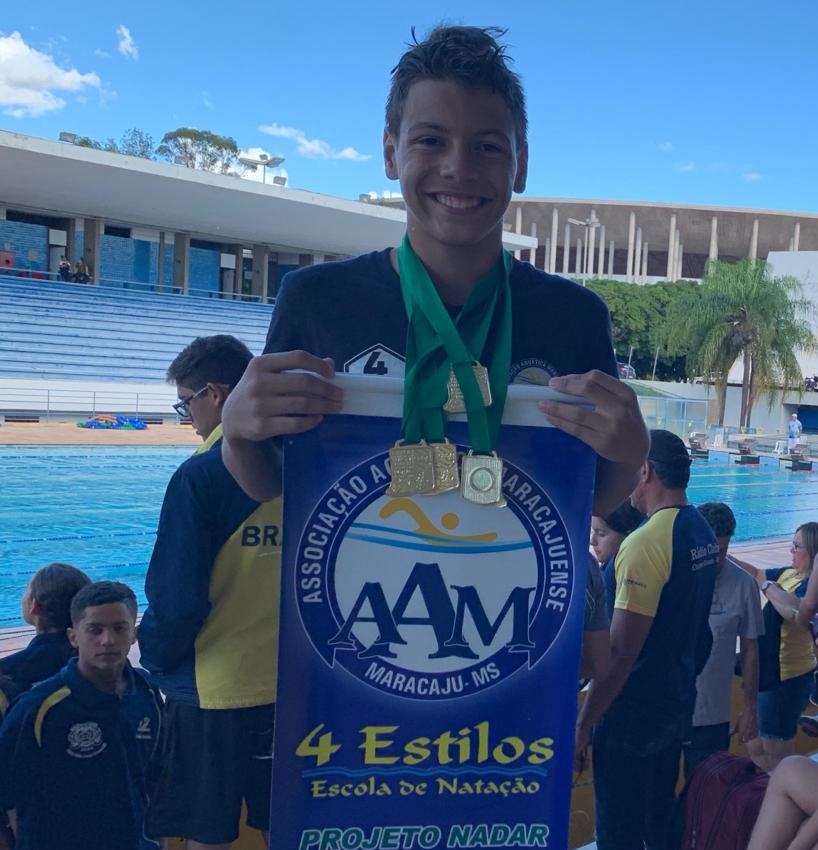 Projeto Nadar de Maracaju faz bonito em campeonato