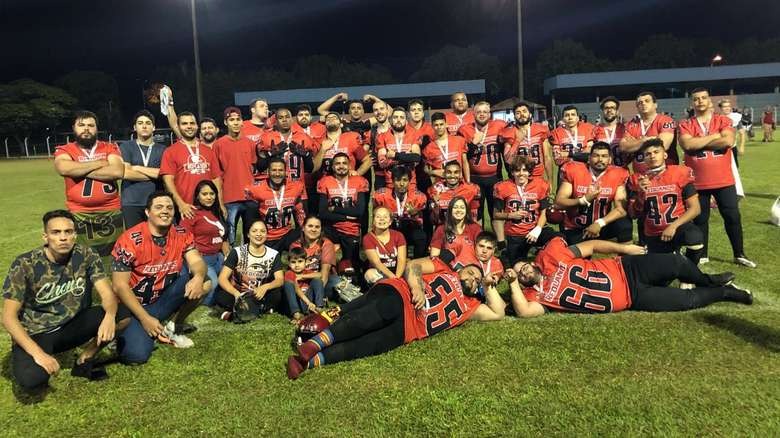 Dourados RedLands é vice-campeão no Estadual de Futebol Americano