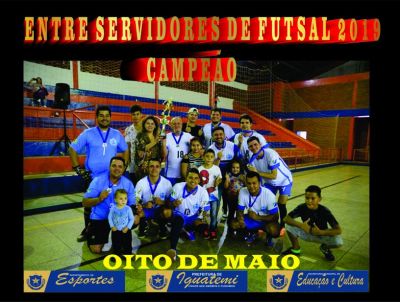 Oito de Maio conquista título do Entre Servidores de Futsal em Iguatemi