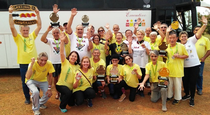 Três Lagoas conquista nove troféus nos Jogos da Melhor Idade