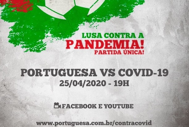 Portuguesa disputará jogo beneficente imaginário contra Covid-19