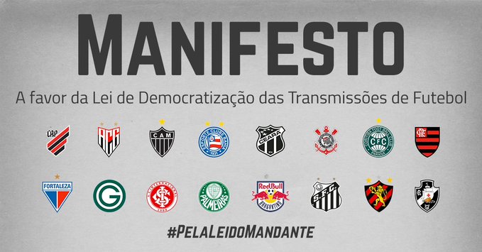 16 clubes da Série A lançam manifesto de apoio à MP 984