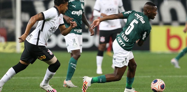 Corinthians e Palmeiras empatam no primeiro duelo do Paulista
