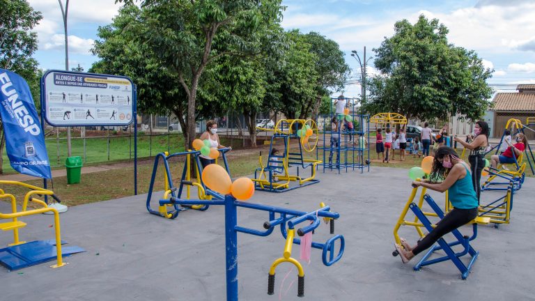 Bairro Novo São Paulo em Campo Grande recebe academia ao ar livre