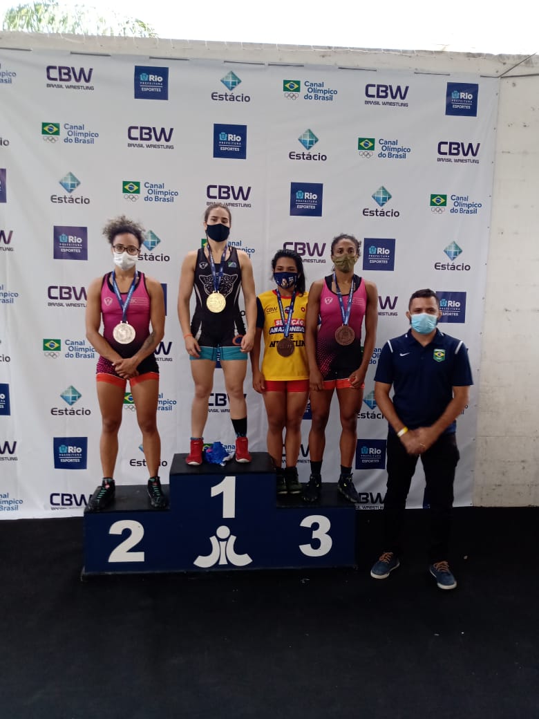 Atletas de MS sobem duas vezes ao pódio no Brasileiro Sênior de Wrestling