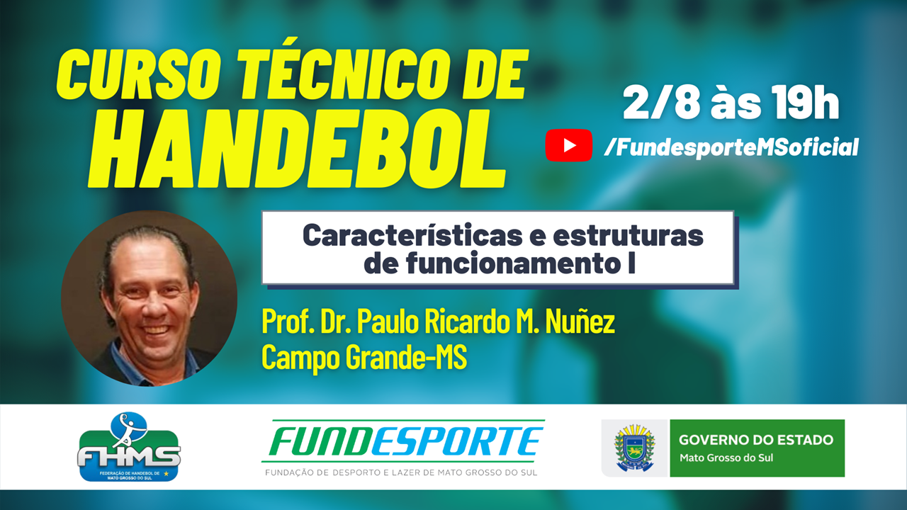 Curso da Fundesporte aborda estrutura e características do handebol para treinamento