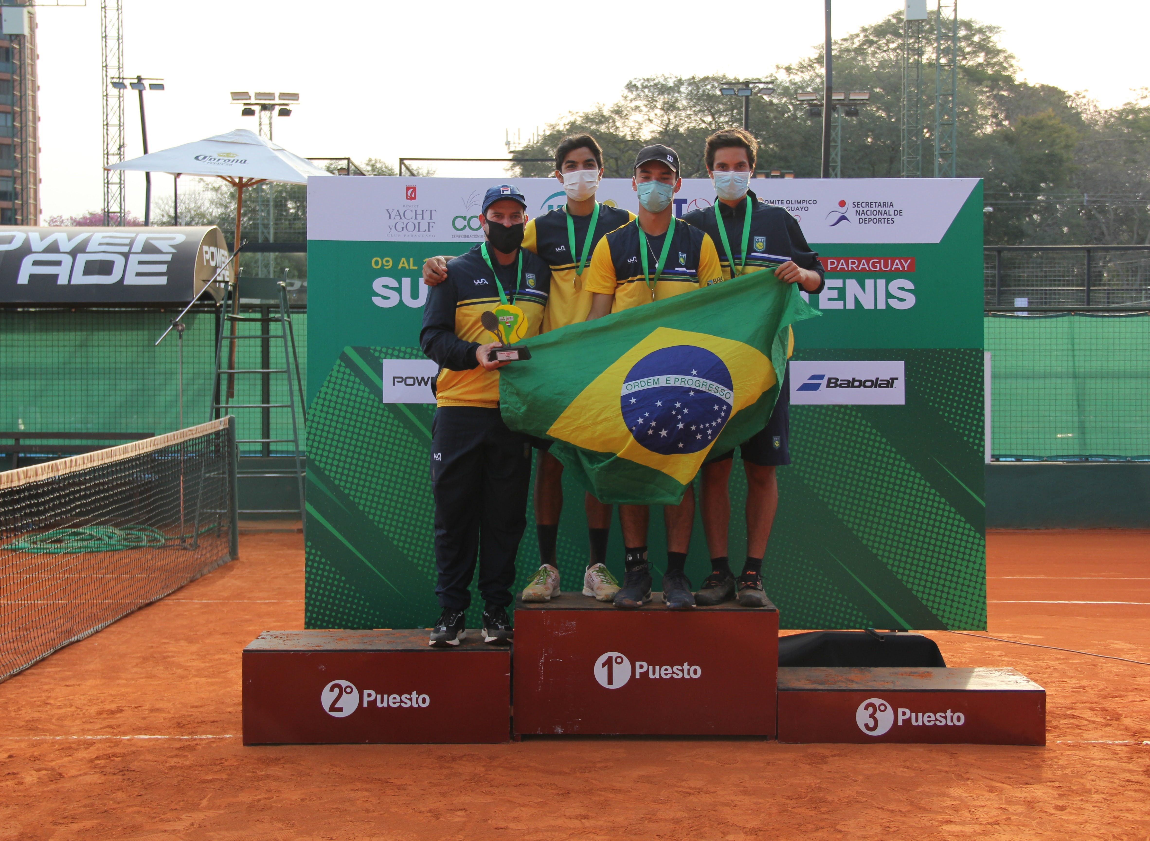 Brasil é campeão do Sul-Americano 16 anos de tênis no Paraguai