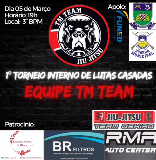 Primeiro Torneio de Luta Casada será realizado no próximo sábado em Dourados