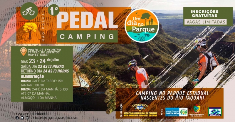 Costa Rica realiza de 23 a 24 de julho o 1º Pedal de Camping