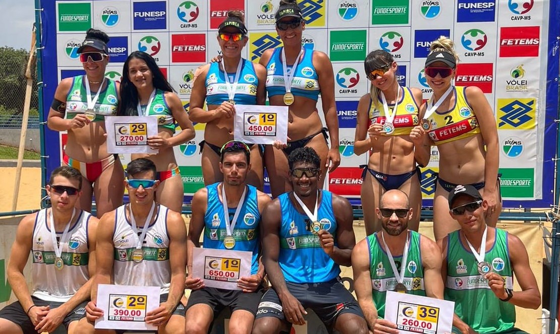 Confira os campeões da quarta etapa do 31° Circuito Estadual de Vôlei de Praia