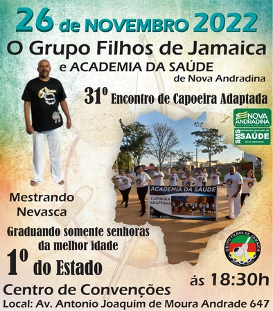 31º encontro de capoeira acontecerá em Nova Andradina
