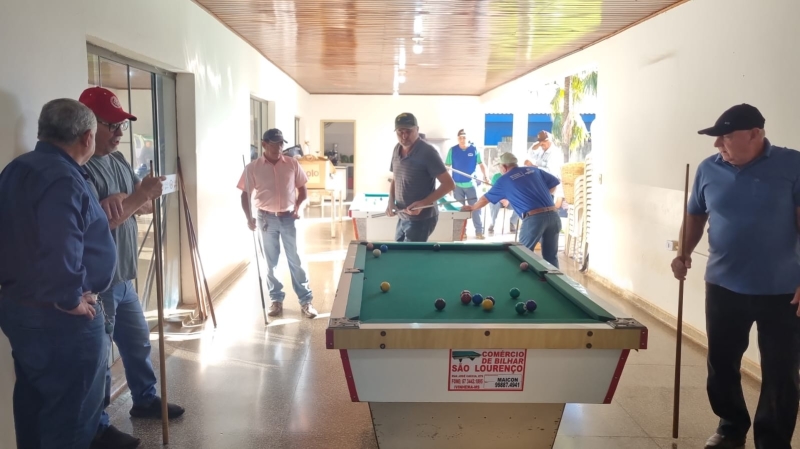 1° Campeonato de Sinuca motivou idosos do Conviver em Maracaju