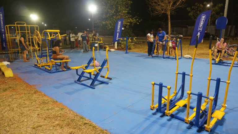 Prefeitura de Campo Grande inaugura academia ao ar livre na Vila Nogueira
