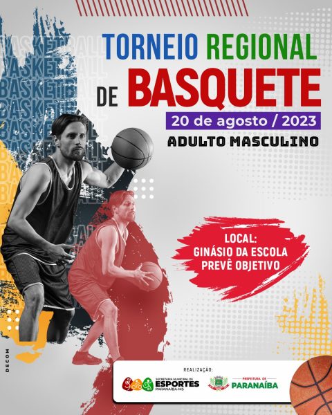 Paranaíba realizará Torneio Masculino de Basquete no domingo